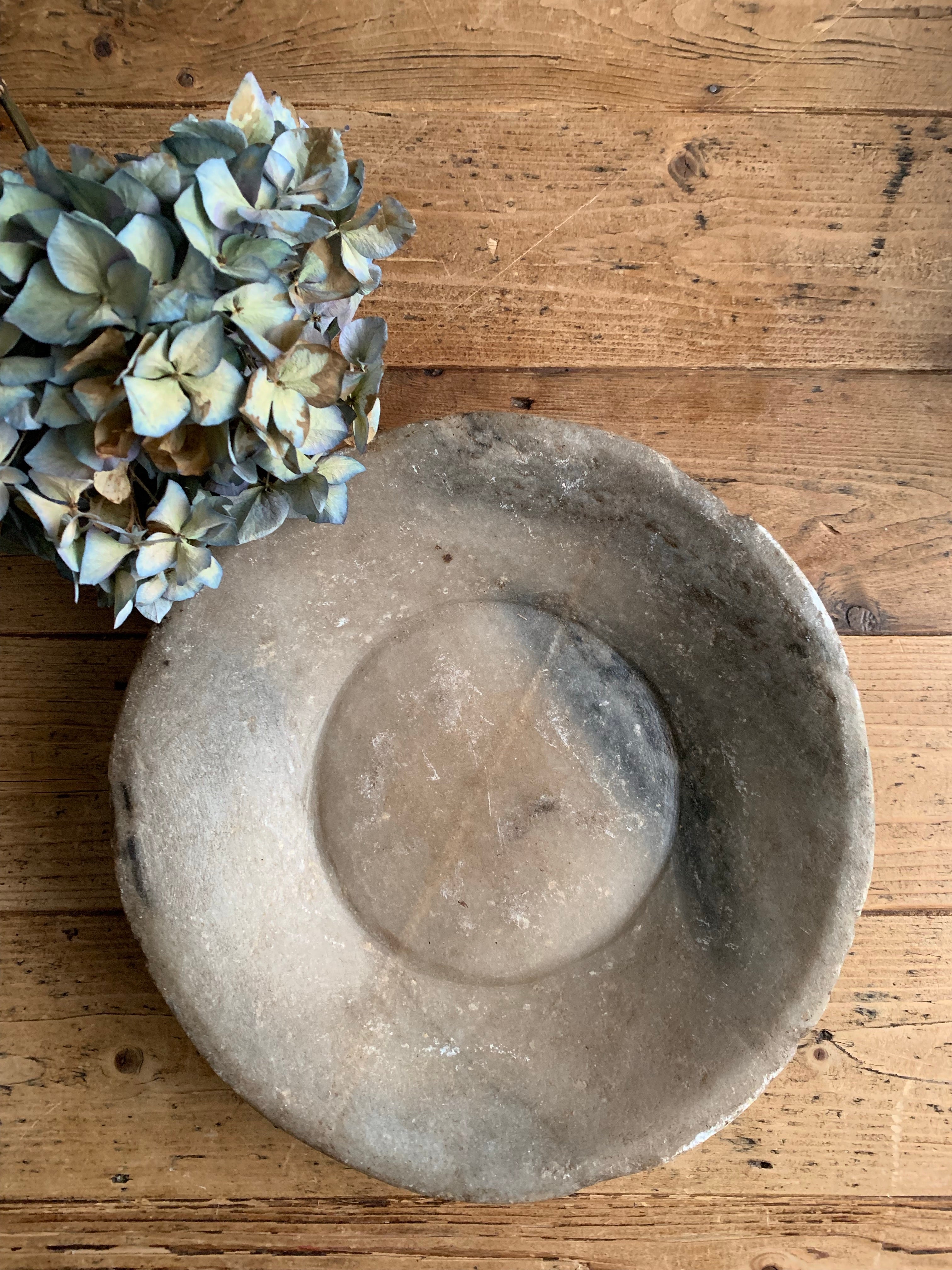 Antique Marble Stone Bowl 1