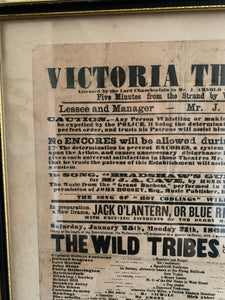 1800s Theatre Poster
