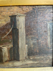 A Rustic Kitchen: Small Antique Oil