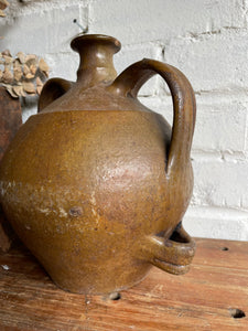 Earthenware Vase/Jug with Double Handles