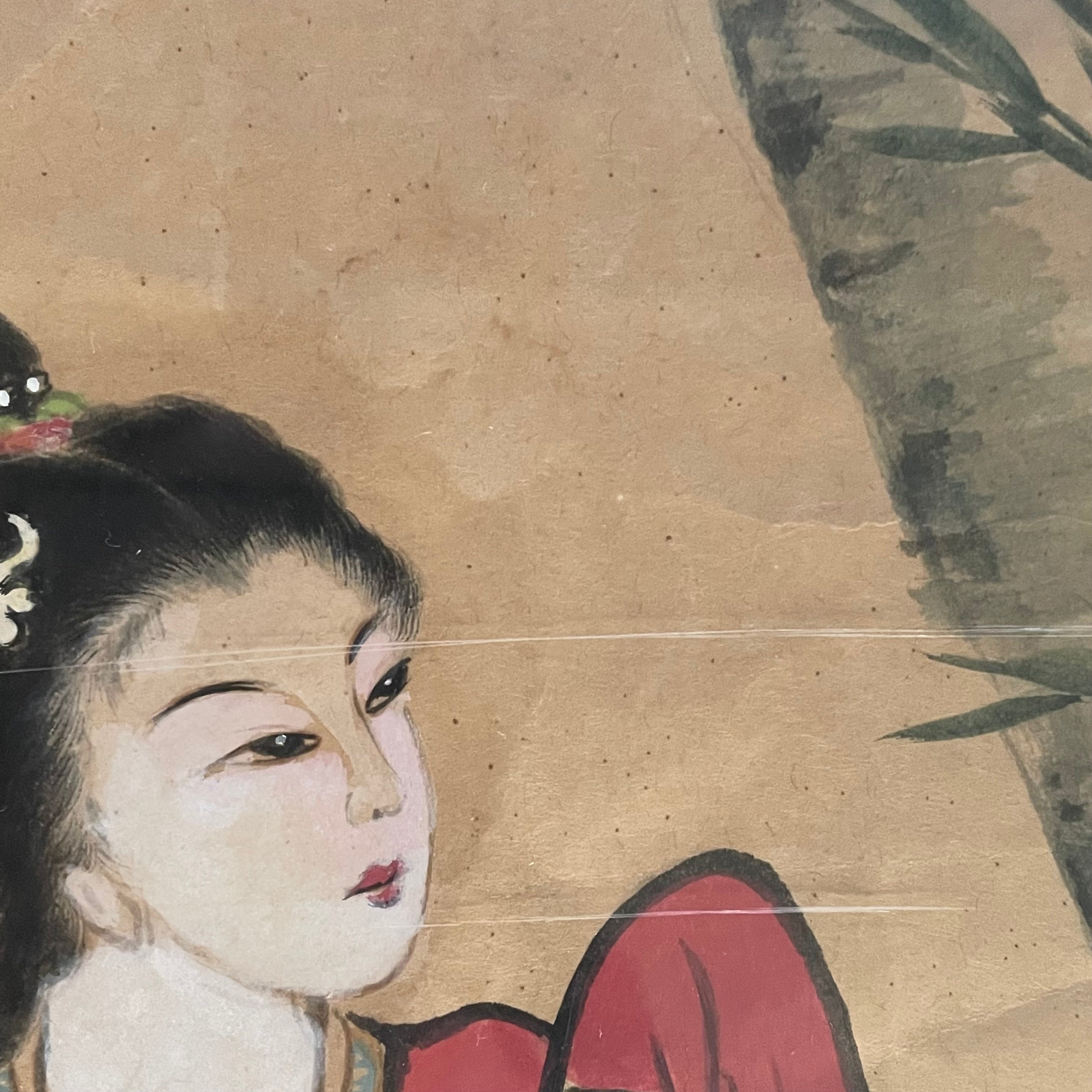 Large Early 1900s Chinese Watercolour