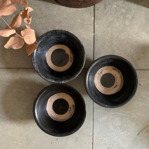 Small Vintage Chinese Pottery Soup Bowls