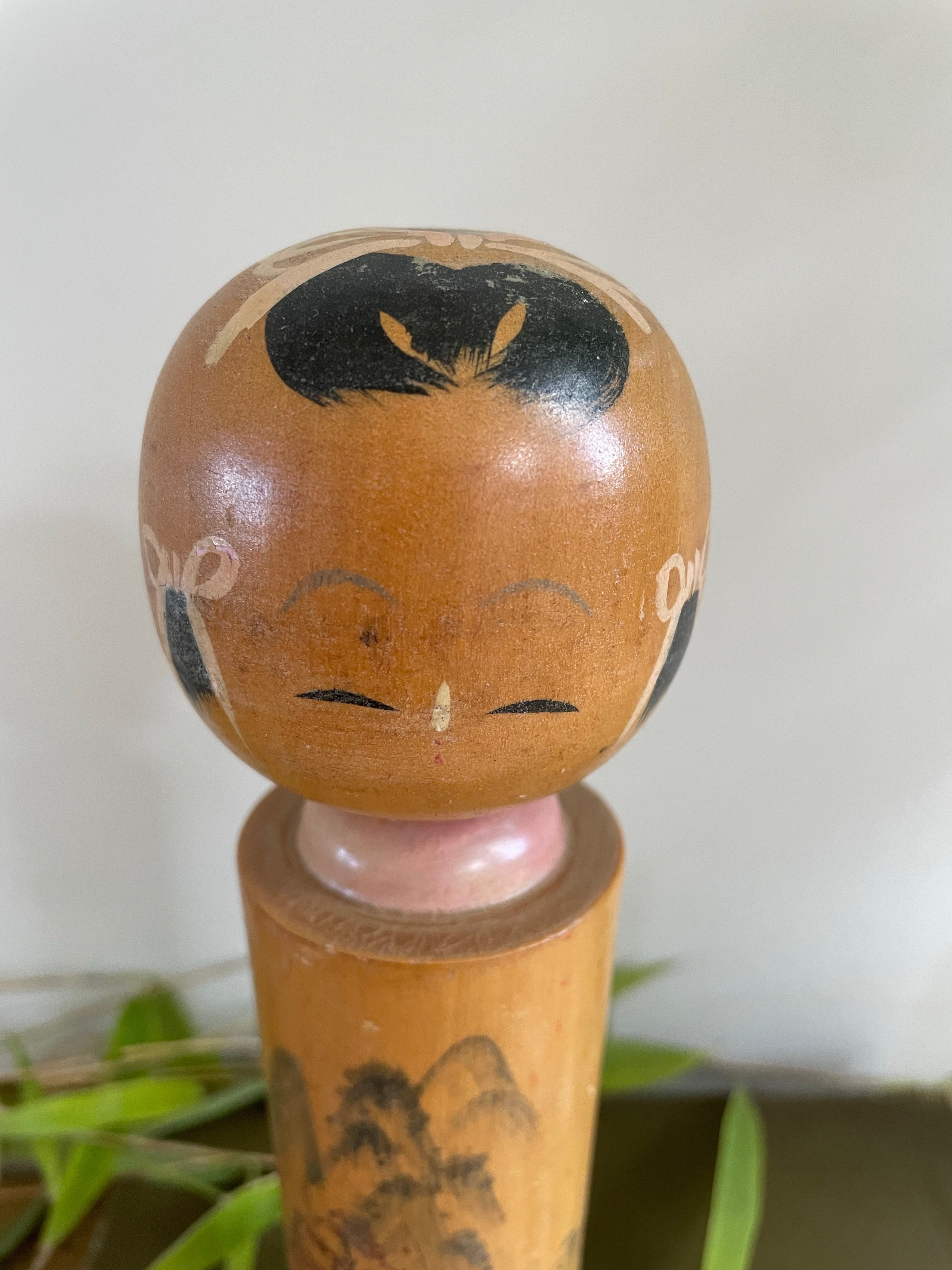 Bobble Head Japanese Kokeshi Doll 4