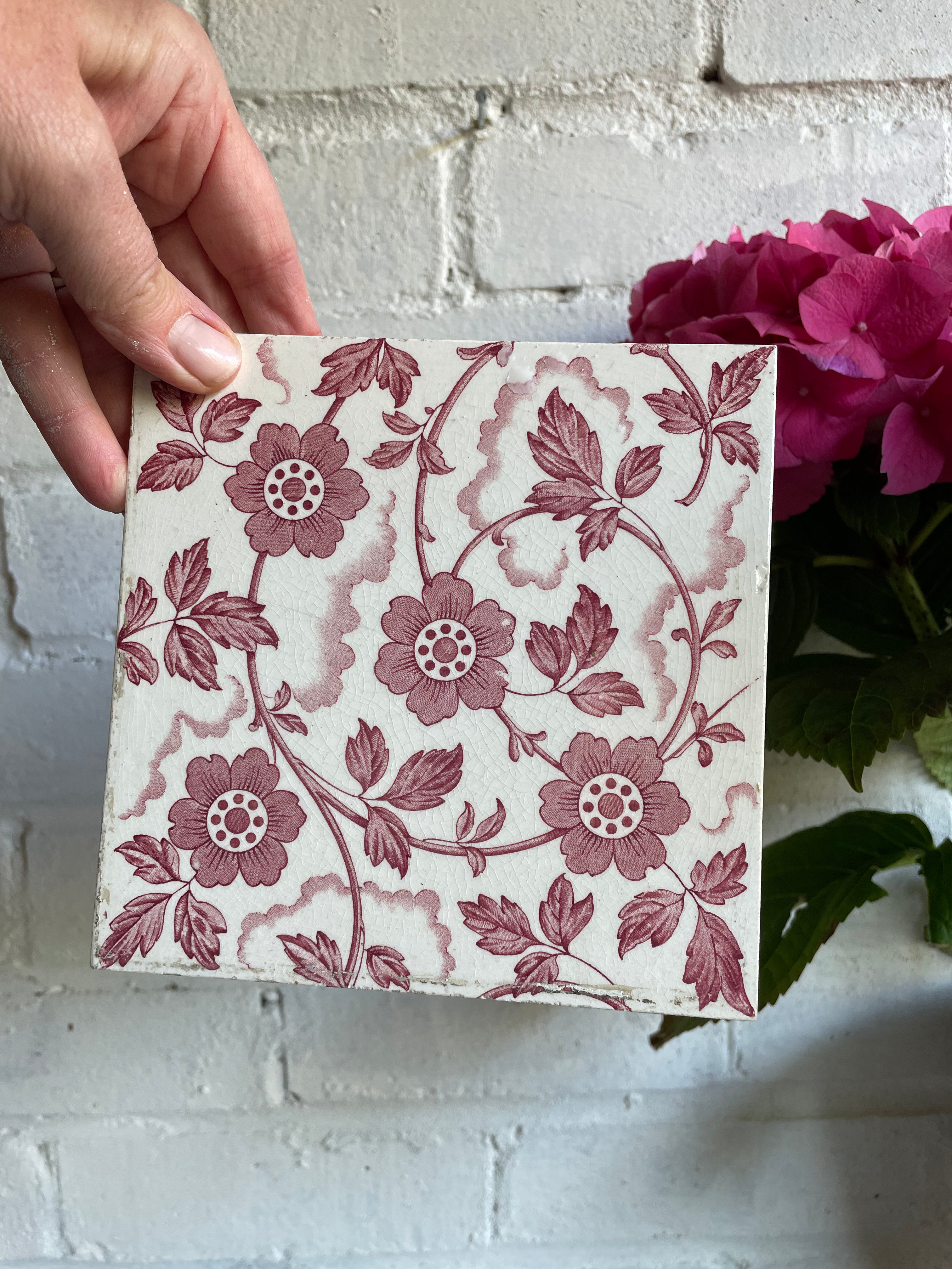 Victorian Pottery Tile