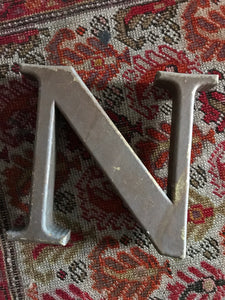 Rustic Stand-Alone Letter "N"