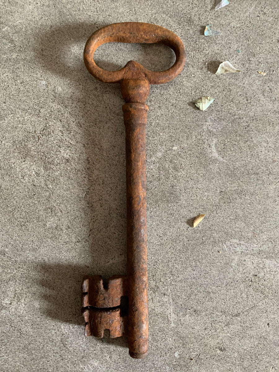 French Key 12 Inch Large French Antique Key 1 – Reclectic