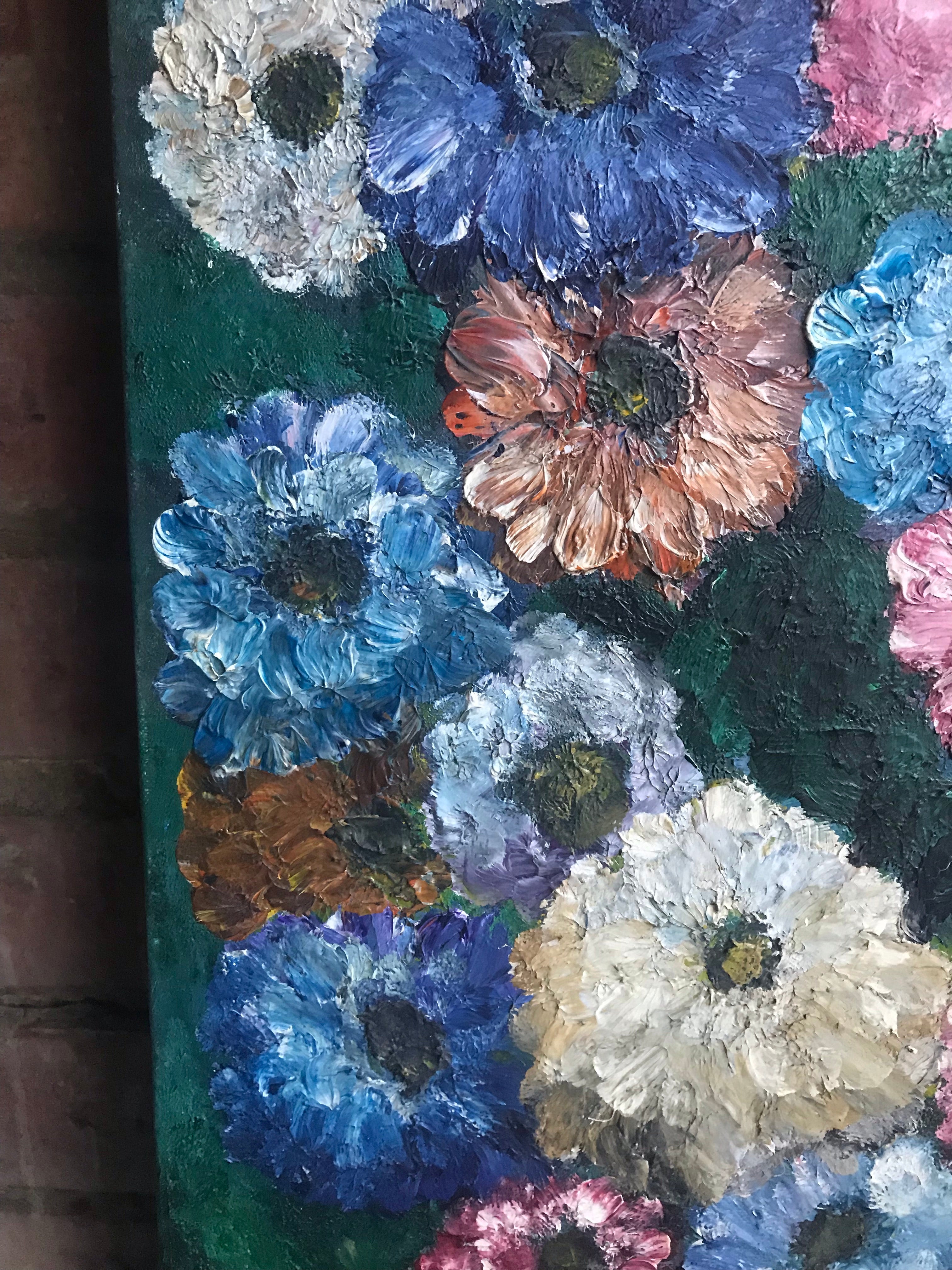 Vintage Floral Oil Painting