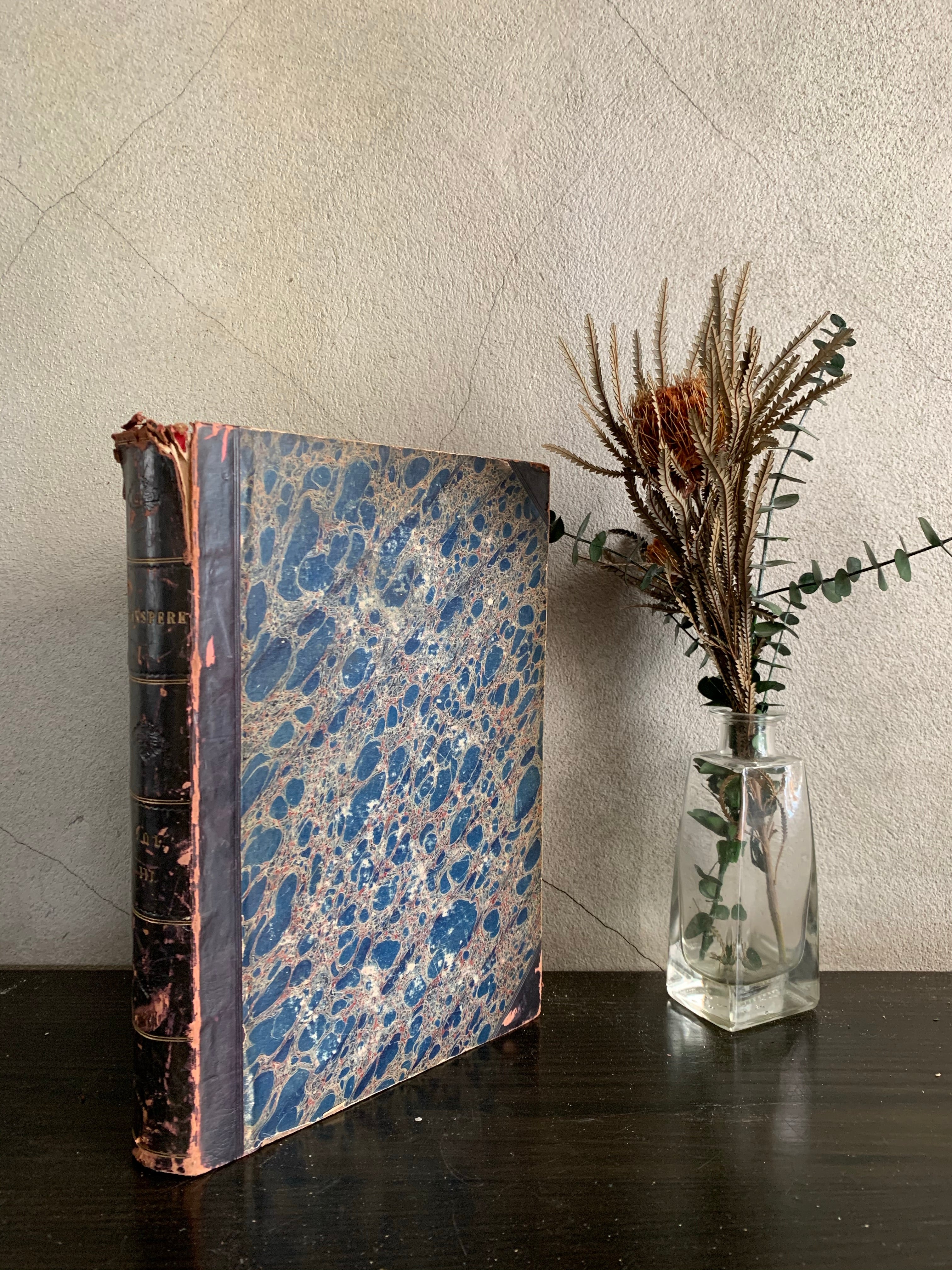 Shakespeare Histories - Leather spine and marbled cover