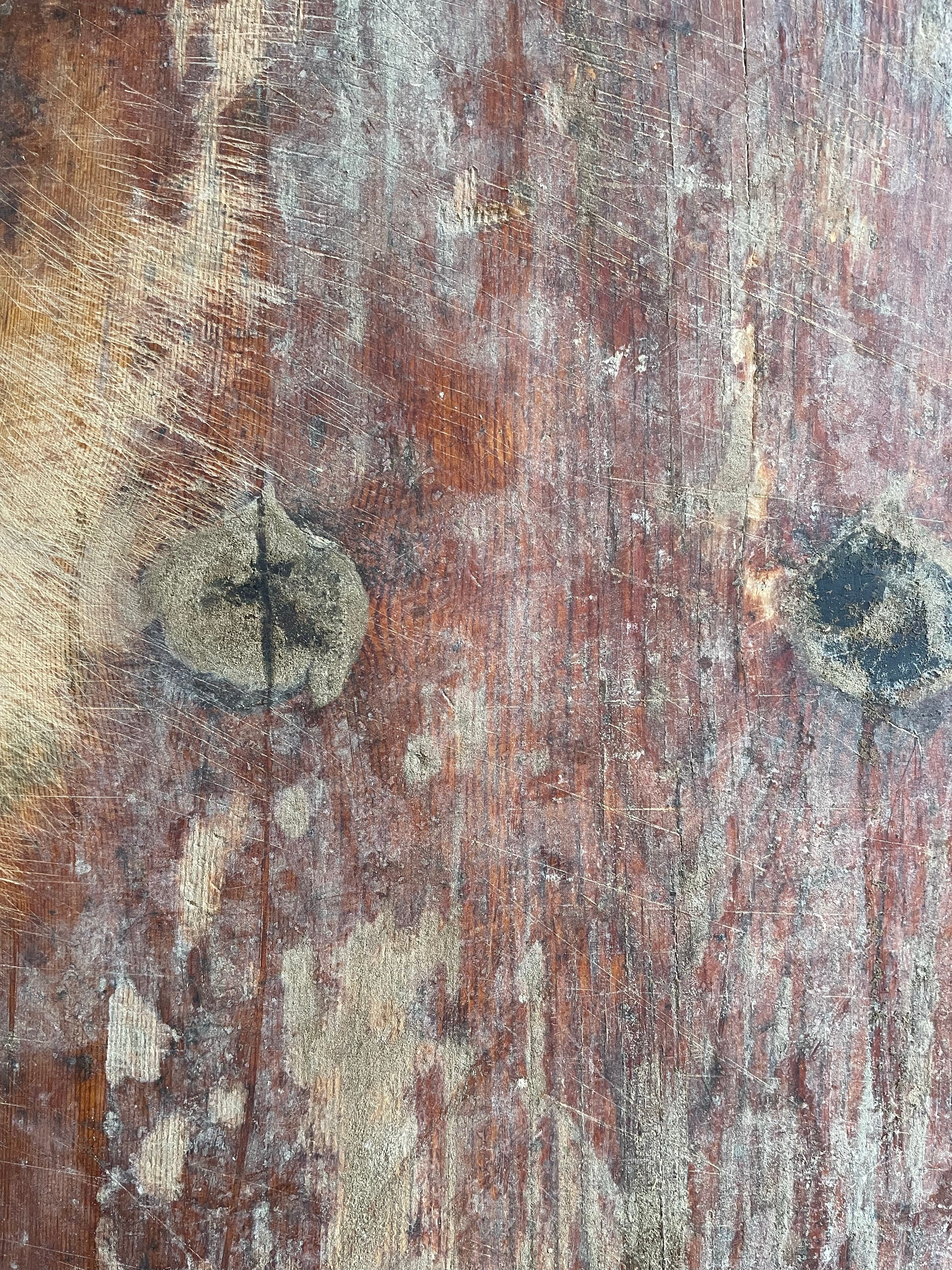 Very Large Vintage Primitive Wooden Chopping Board