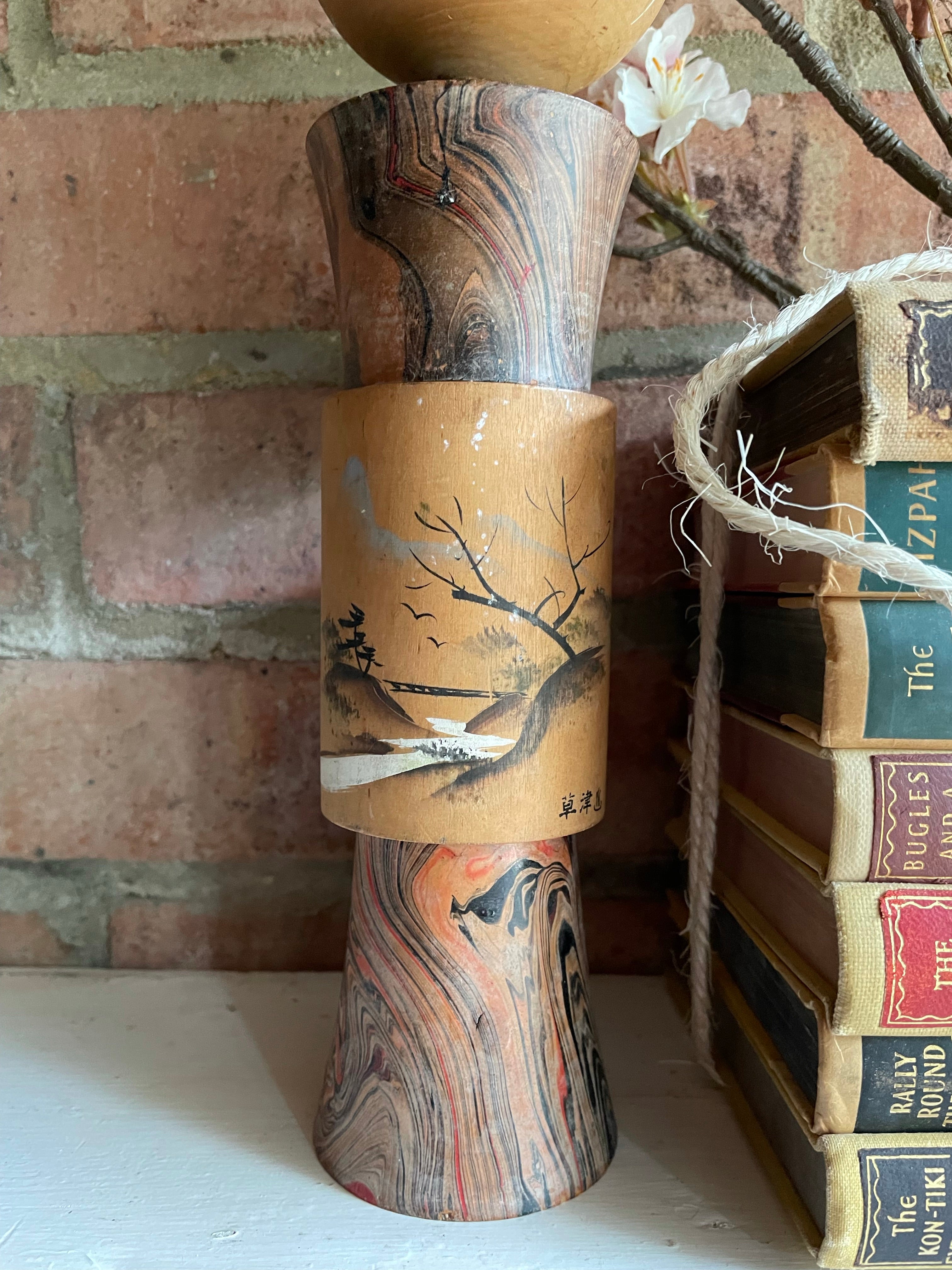 Medium Vintage Japanese Kokeshi Doll