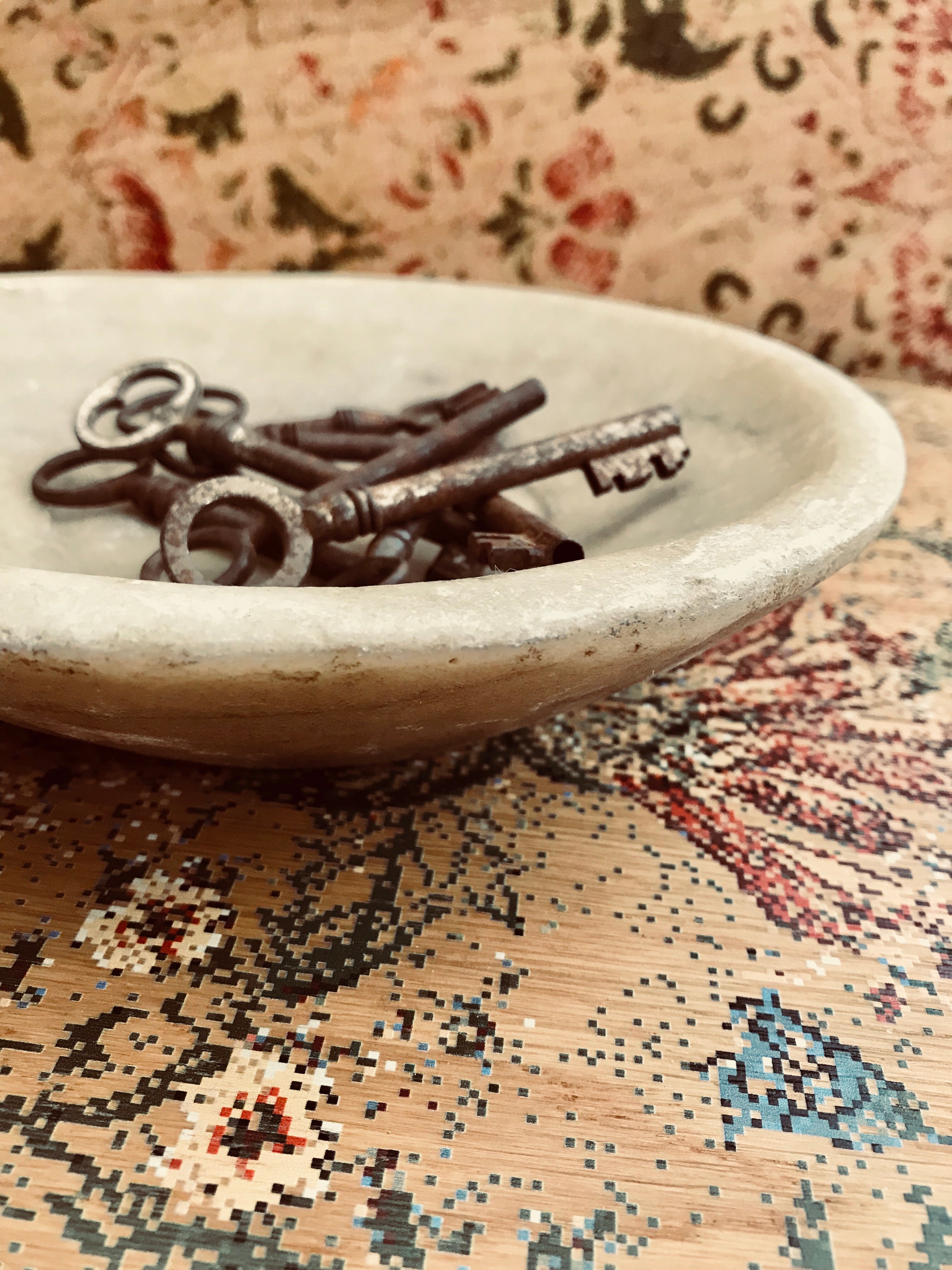 Antique Indian Marble Bowl