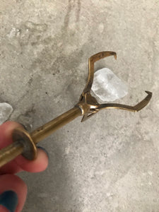 Vintage Retractable Brass Ice Claw