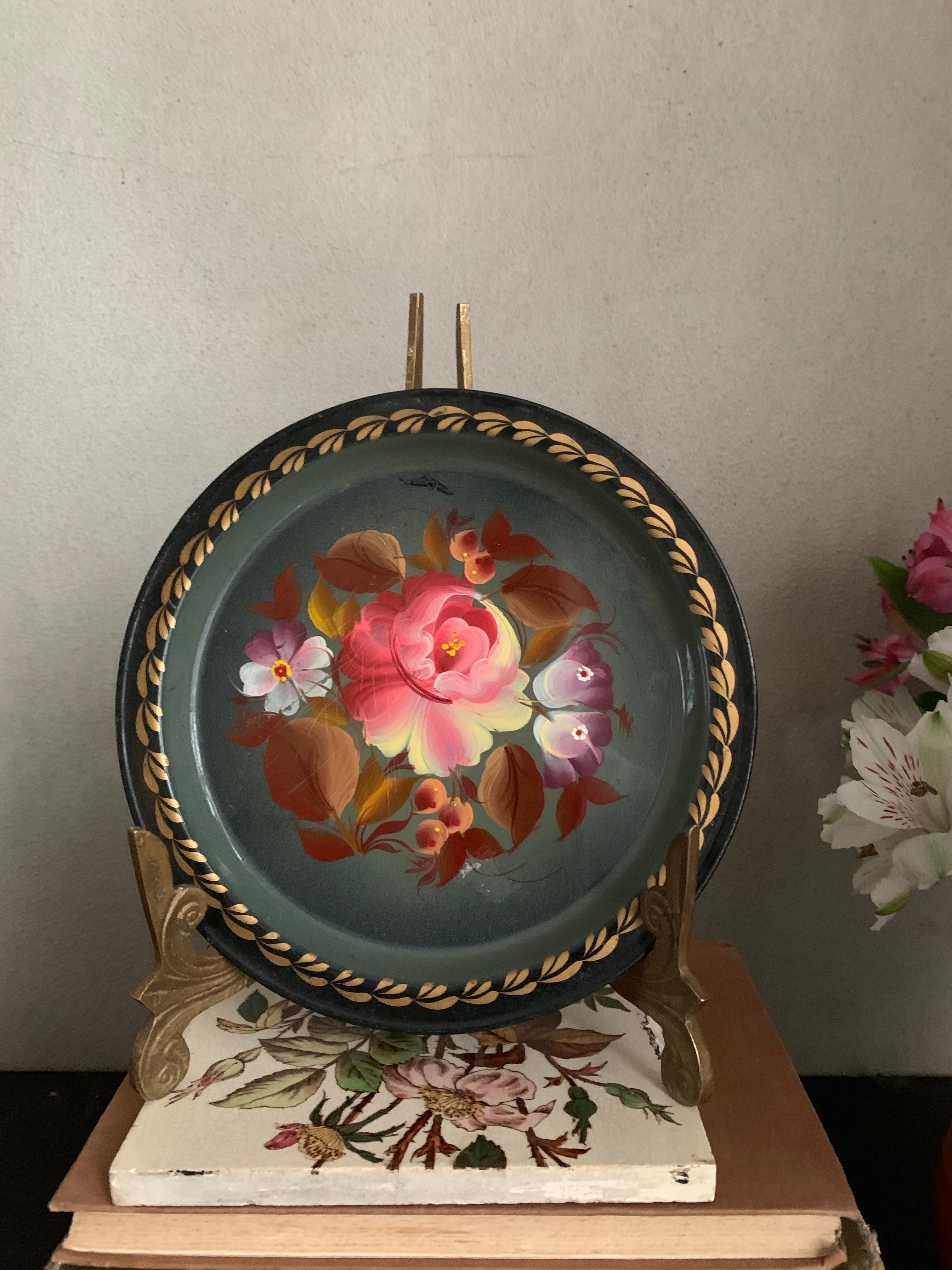 Small Vintage Toileware Plate 1