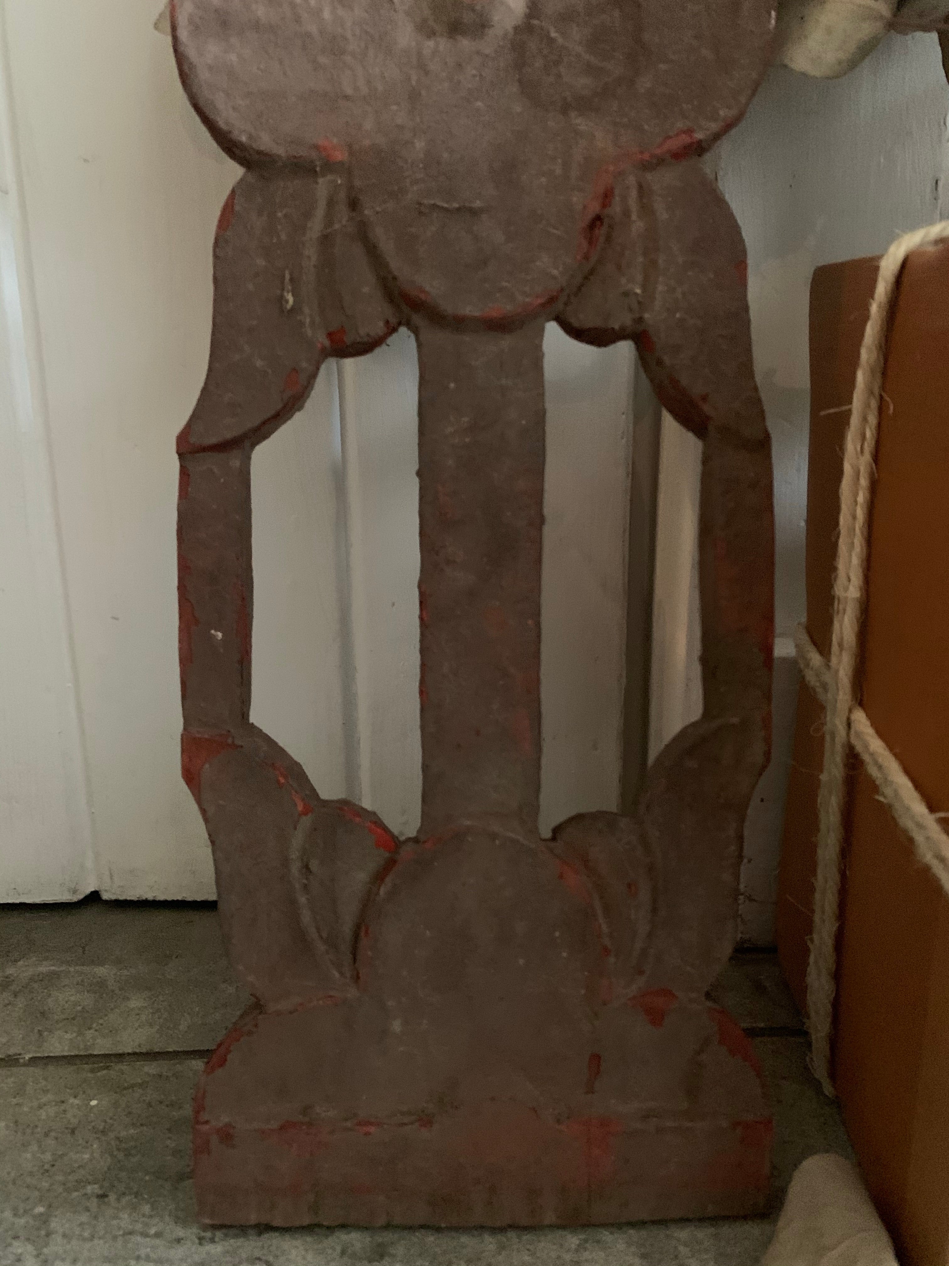 Hand-Carved Decorative Wood Panel 1