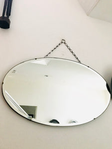 Beautiful Art Deco Frameless Mirror