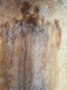 Large Rustic Wooden Dough Bowl