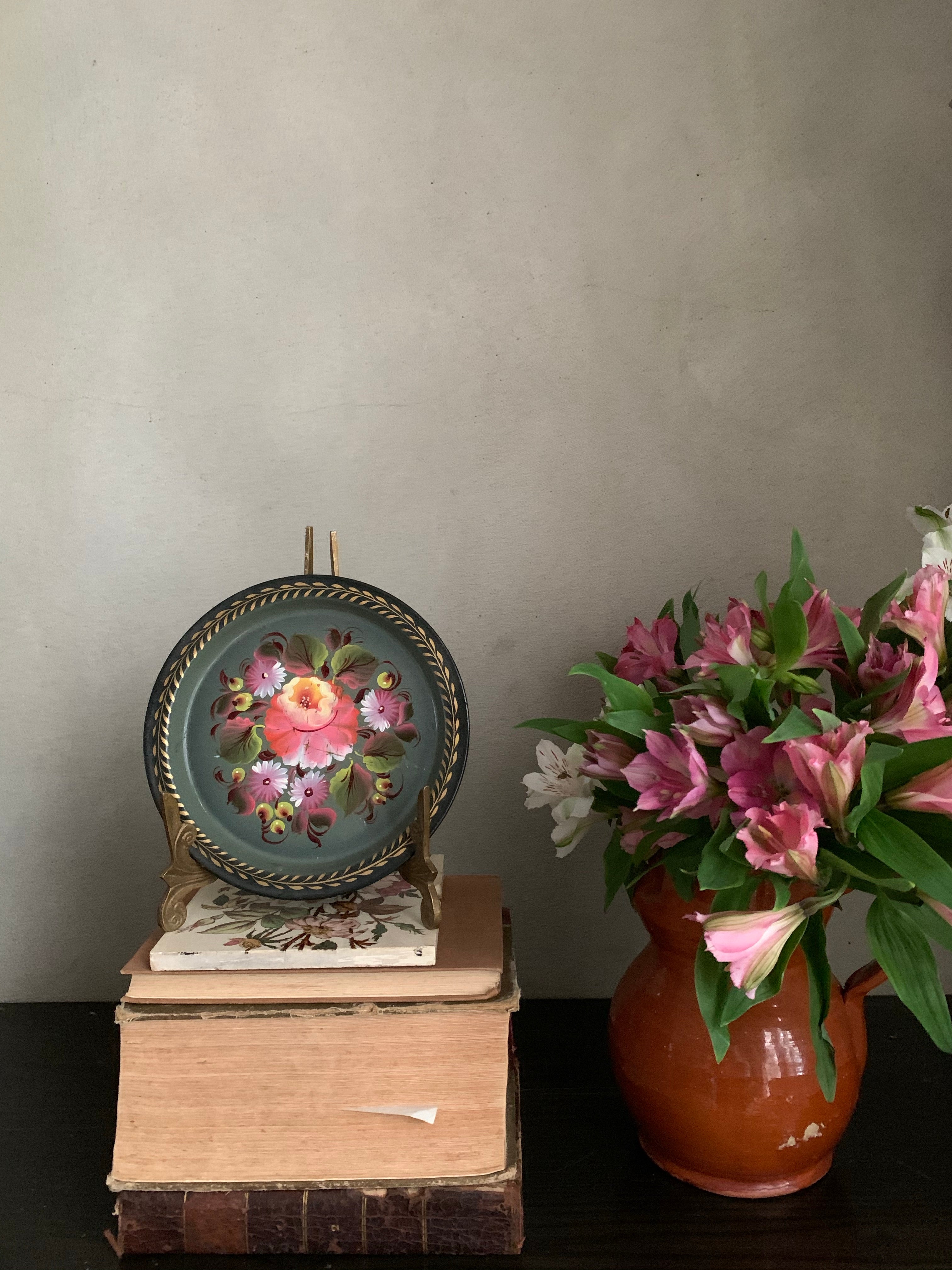 Small Vintage Toileware Plate 2