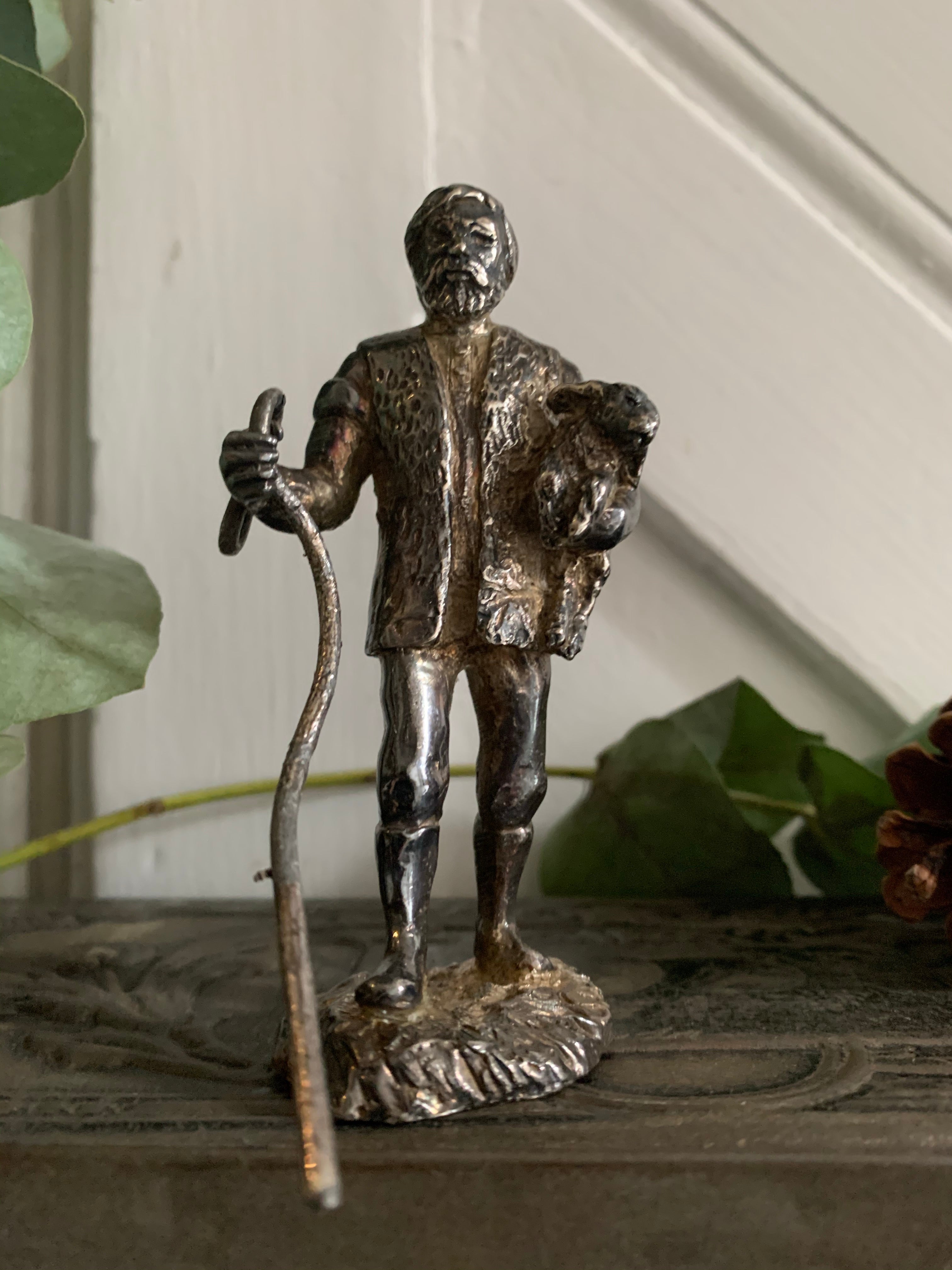 Little English Pewter Figurine - Shepherd
