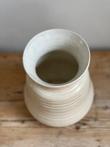 Ceramic Ribbed Vase