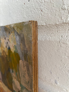 Abstract View of Hastings: Oil on Wood