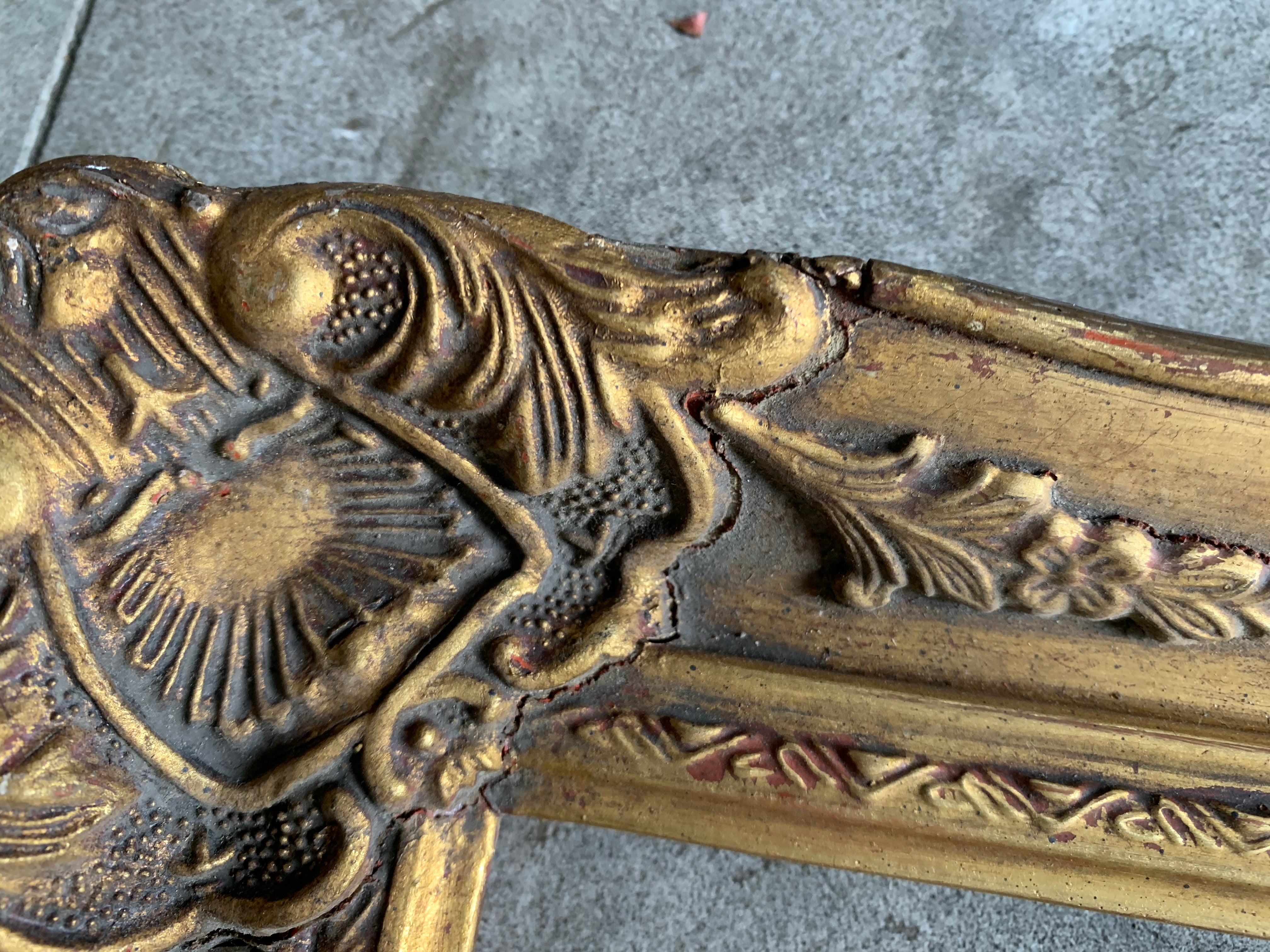 Large decorative gilt frame