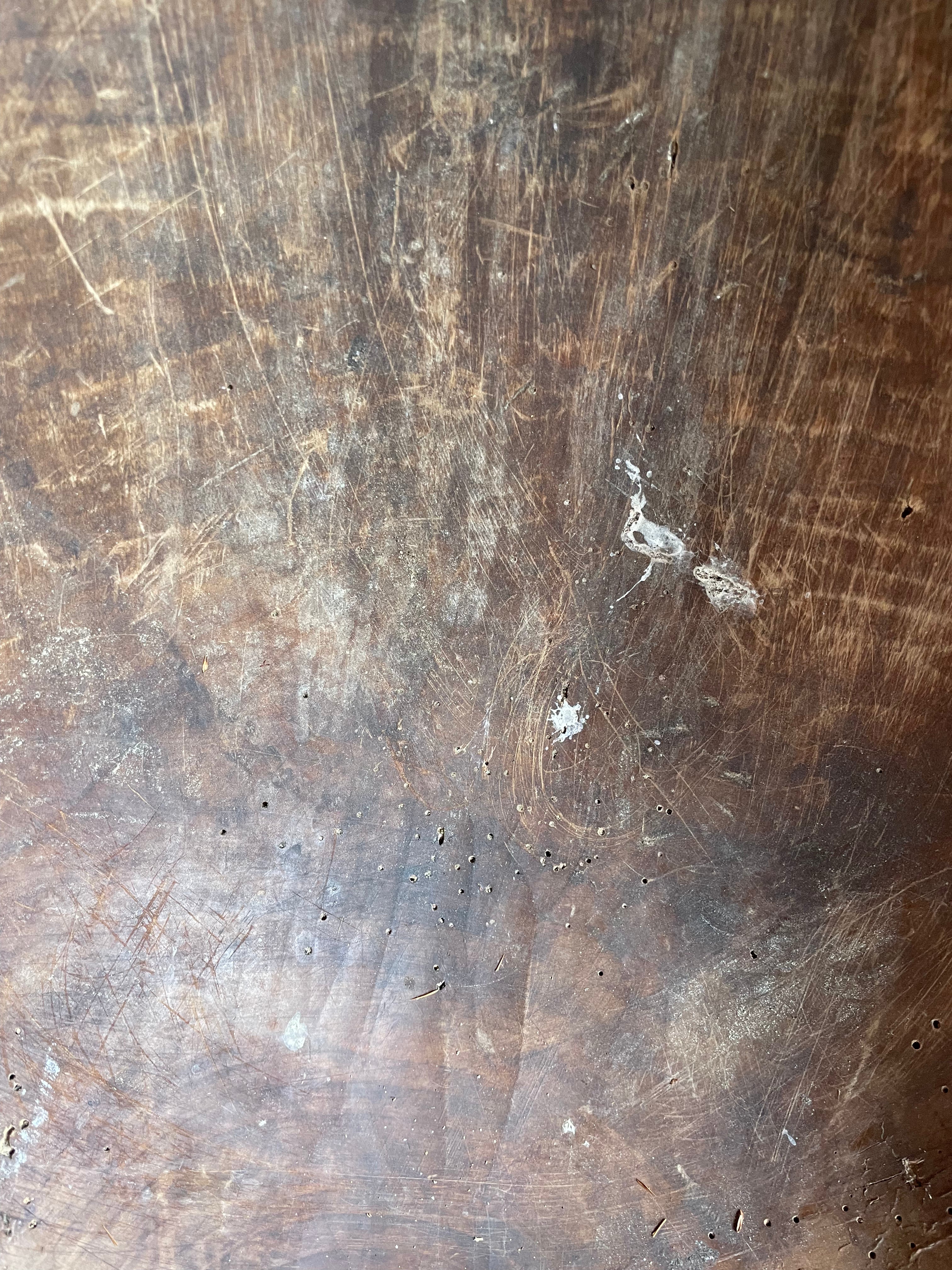 Large Wooden Dough Bowl 2