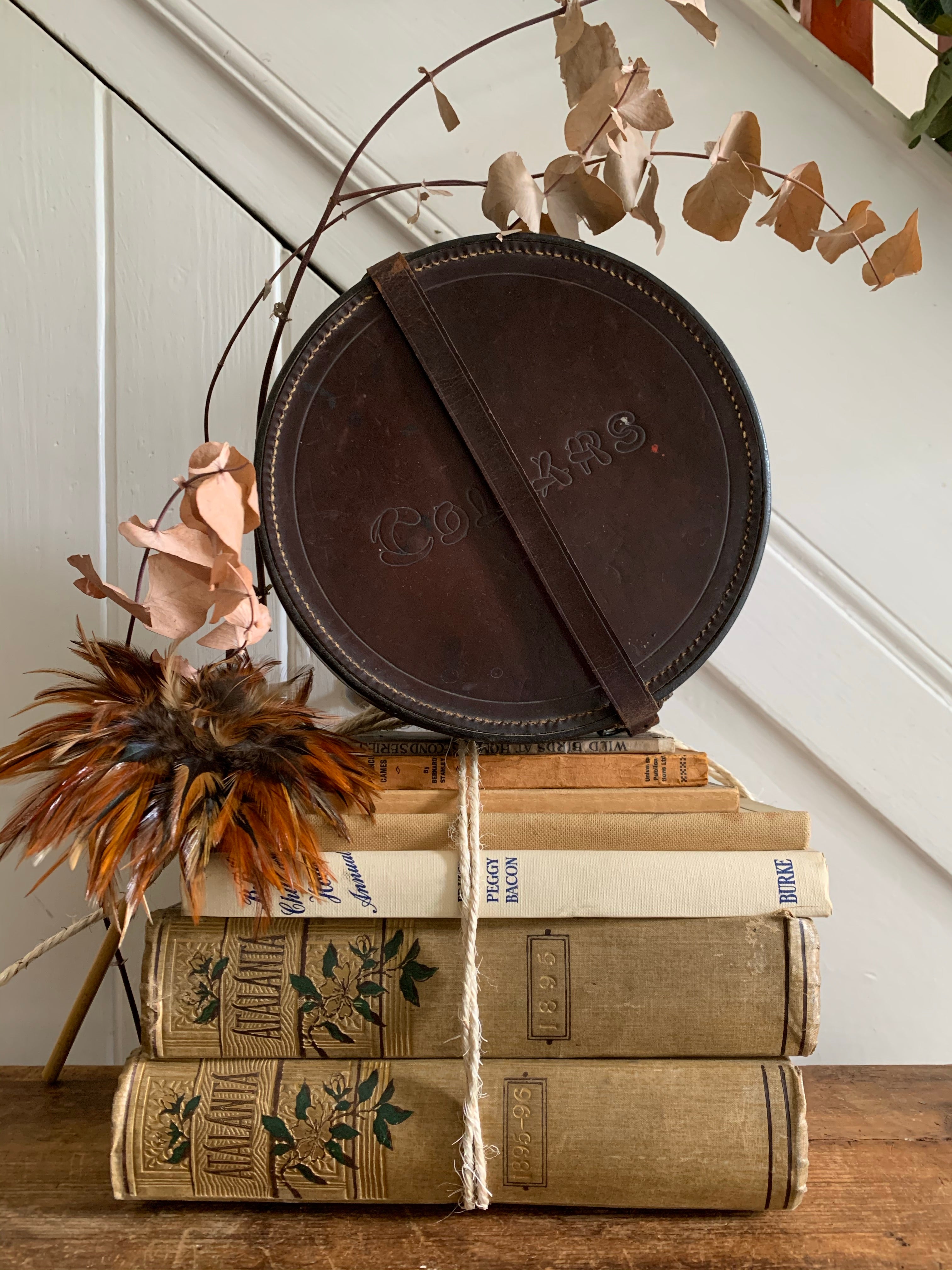 Old Leather Collar Box