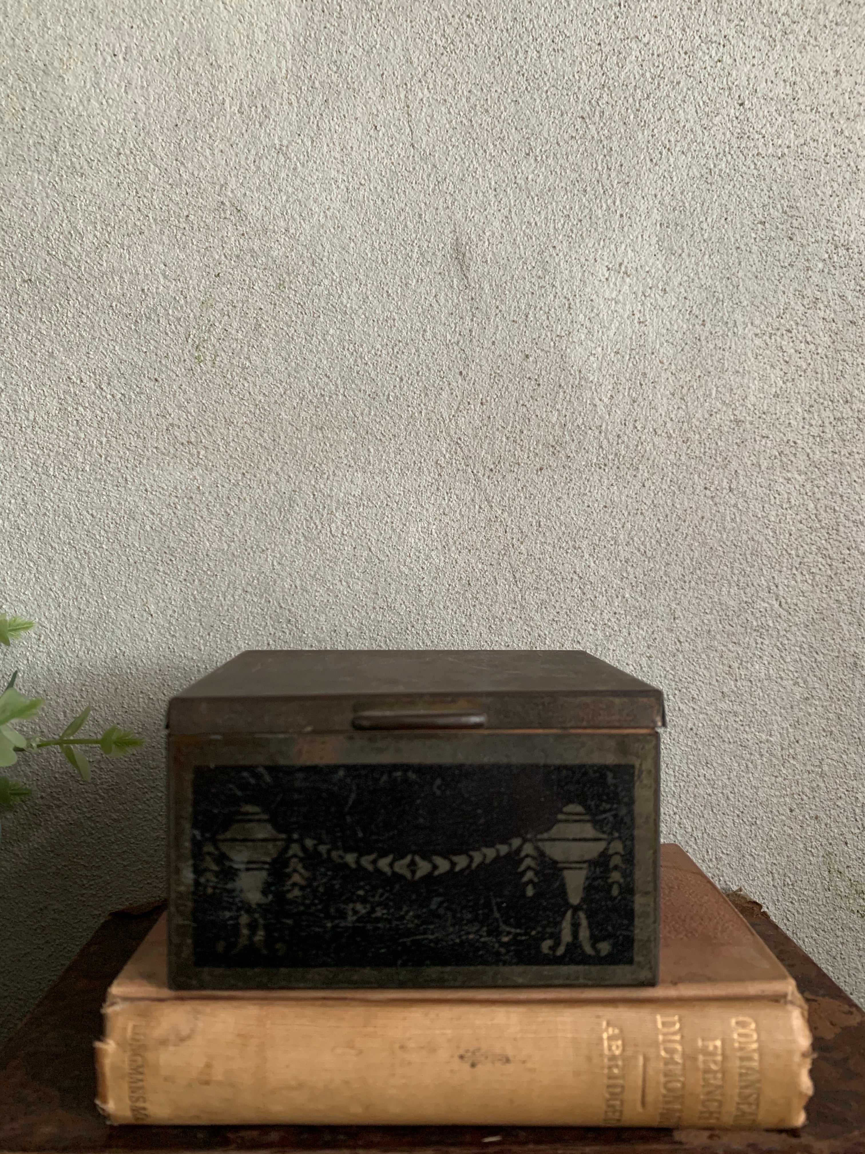 Little Wood & Tin Box with decorative detail