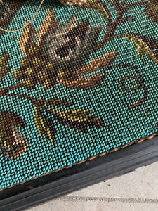 19th Century Beaded Decorative Tray