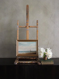 Evening Glow: Small Midcentury Oil on Board
