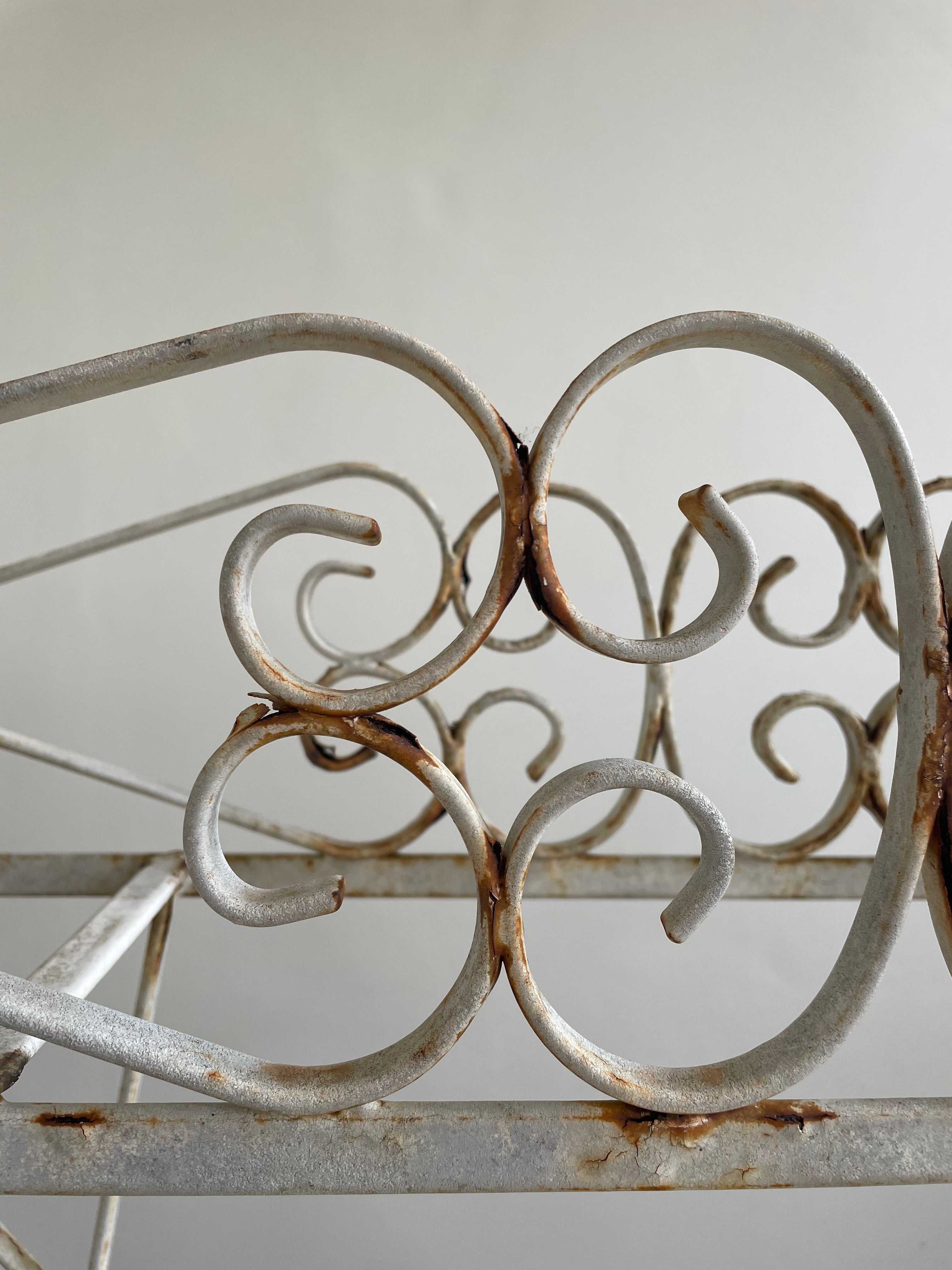 Long Wrought Iron Plant Stand