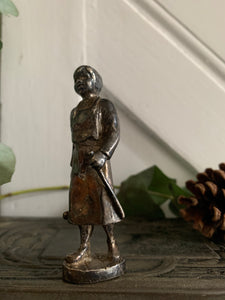 Little English Pewter Figure - Man with Hammer