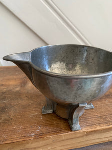 James Dixon & Sons Antique Pewter Milk Jug and Sugar Bowl