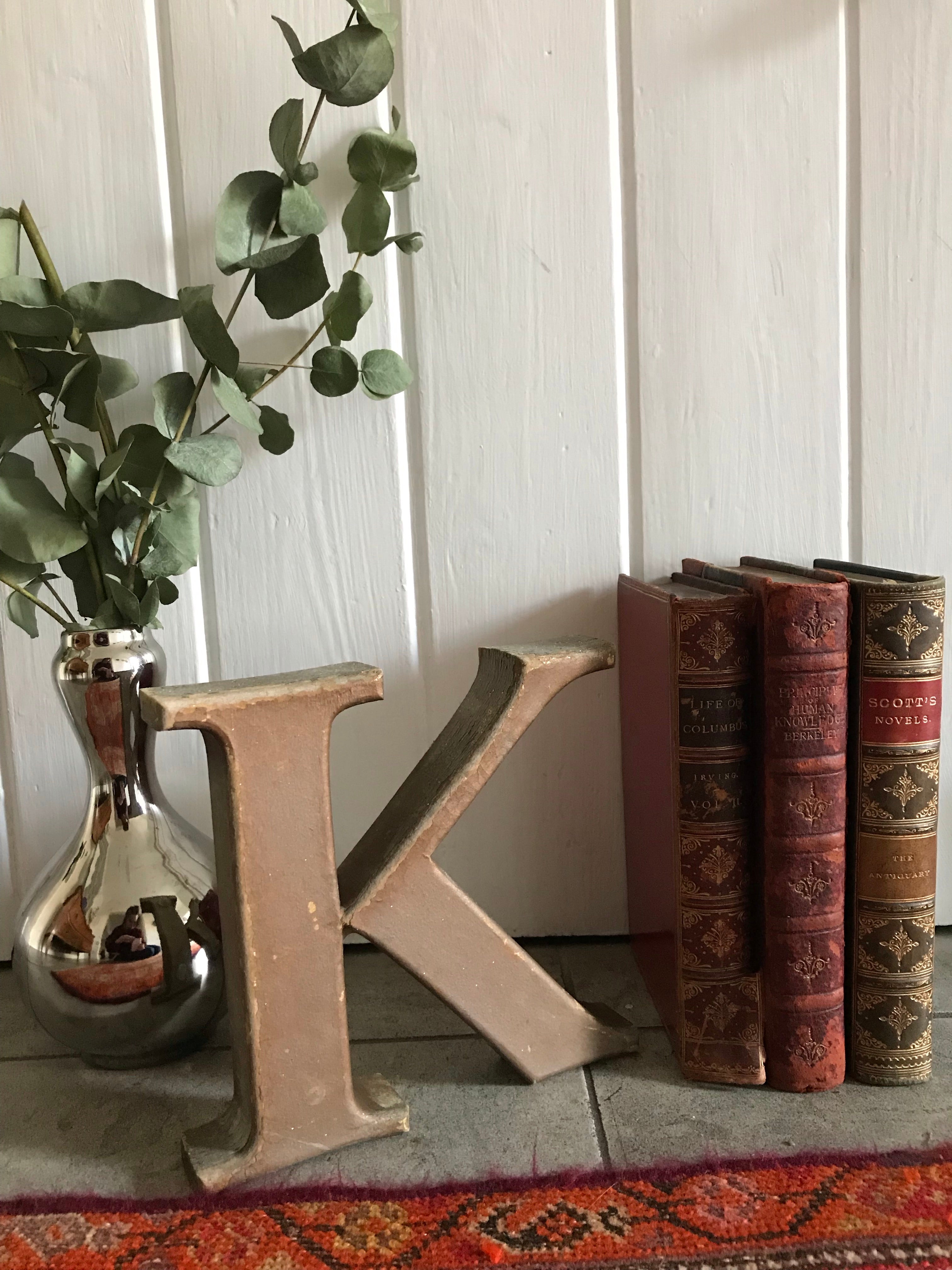 Rustic Stand-Alone Letter "K"