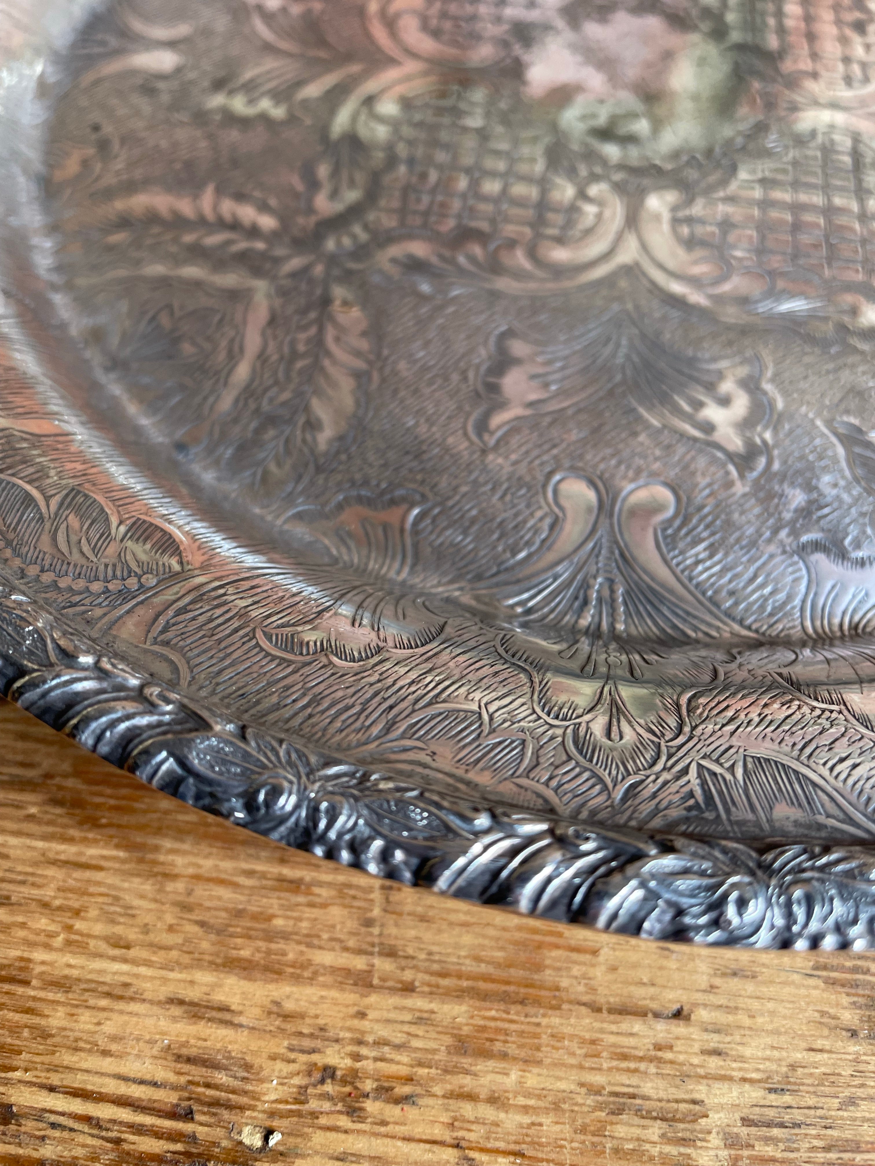 Beautiful Silver Plate Tray/Salver