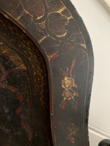 Antique Chinoisserie Papier Mache Tray