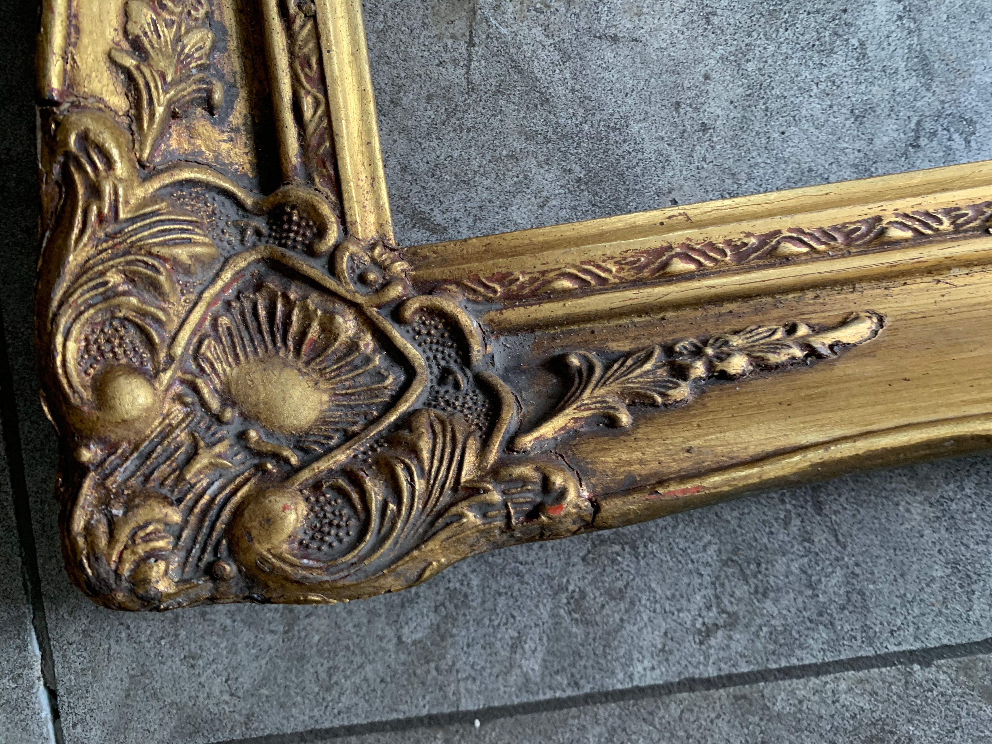 Large decorative gilt frame