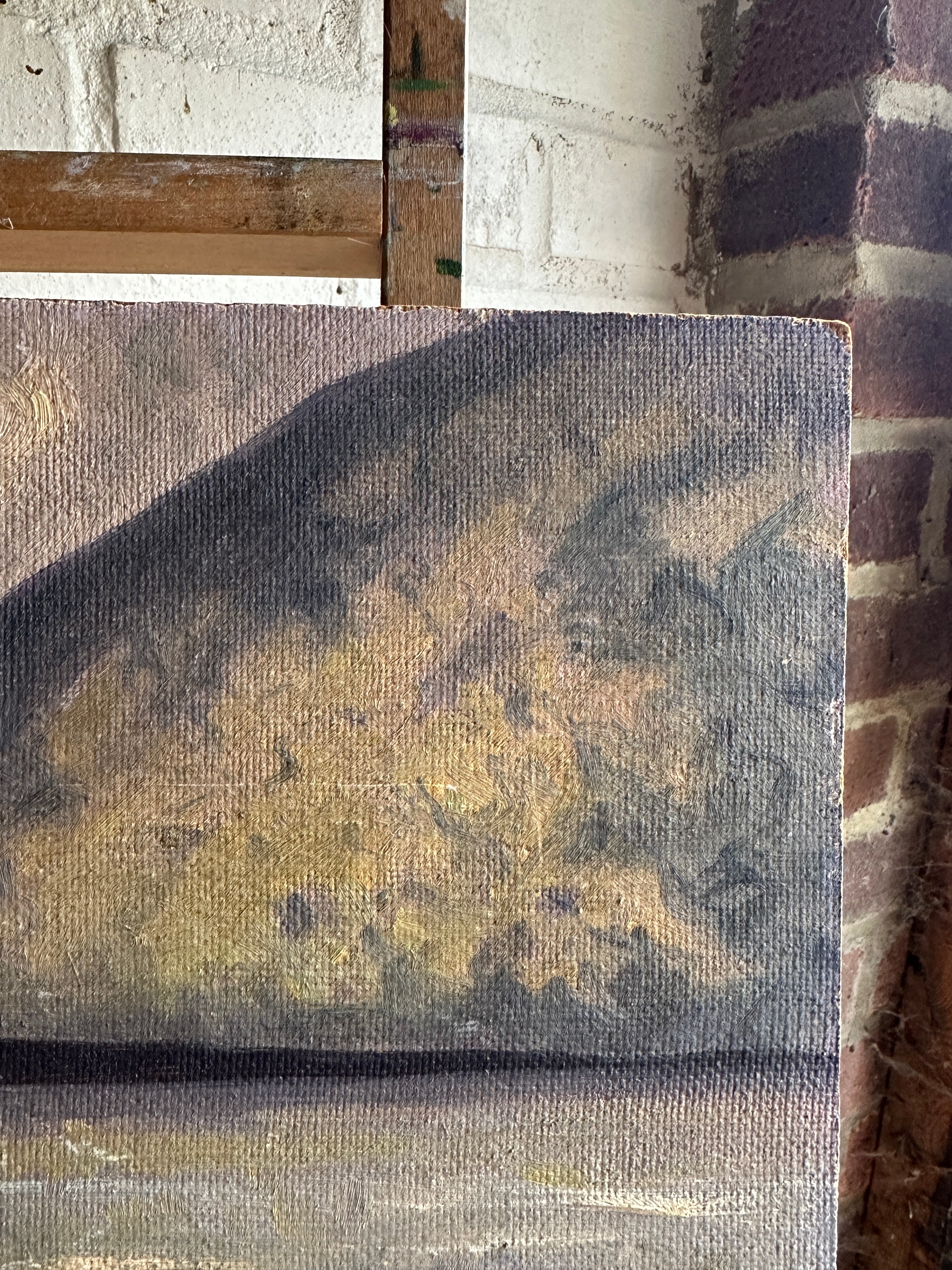 Gentle Landscape: Signed Oil on Board