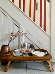 Folding Wooden Serving Tray/Butlers Tray