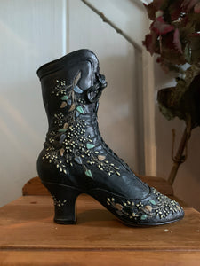 Miniature Ceramic & Resin Victorian Boot