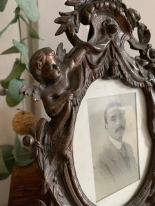 Antique Cast Iron Photo Frame 2