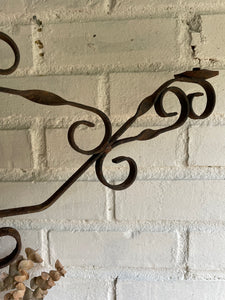 Belgian Wrought Iron Hanging Candelabra
