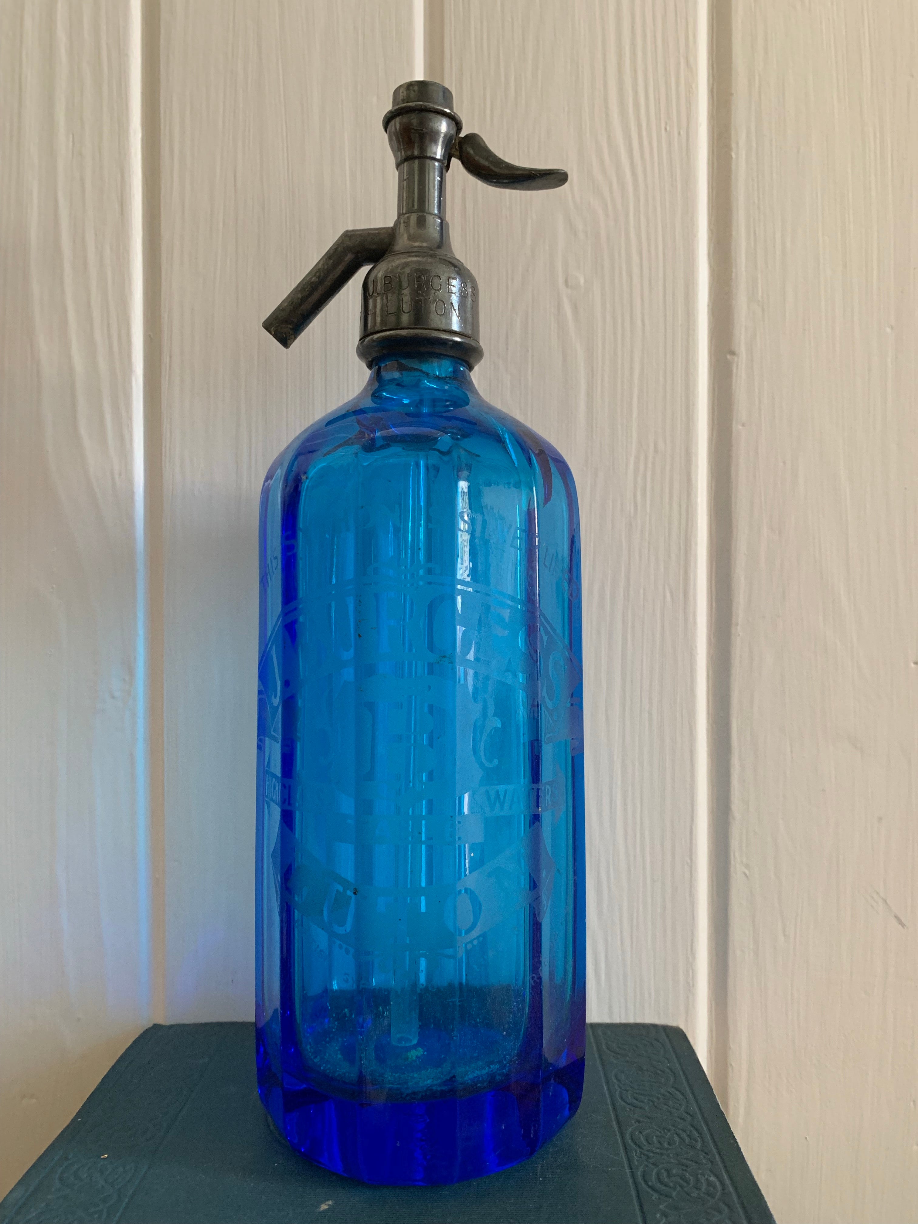 Blue Vintage Soda Bottle