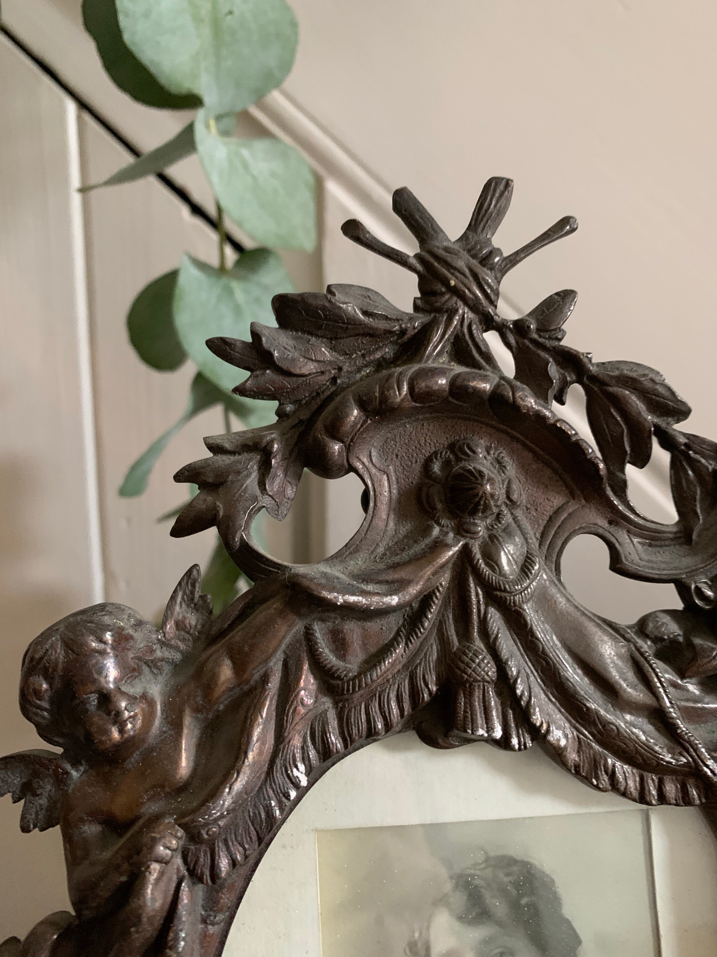 Antique Cast Iron Photo Frame 2