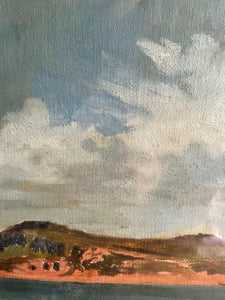 Scottish Seascape: Framed Antique Oil