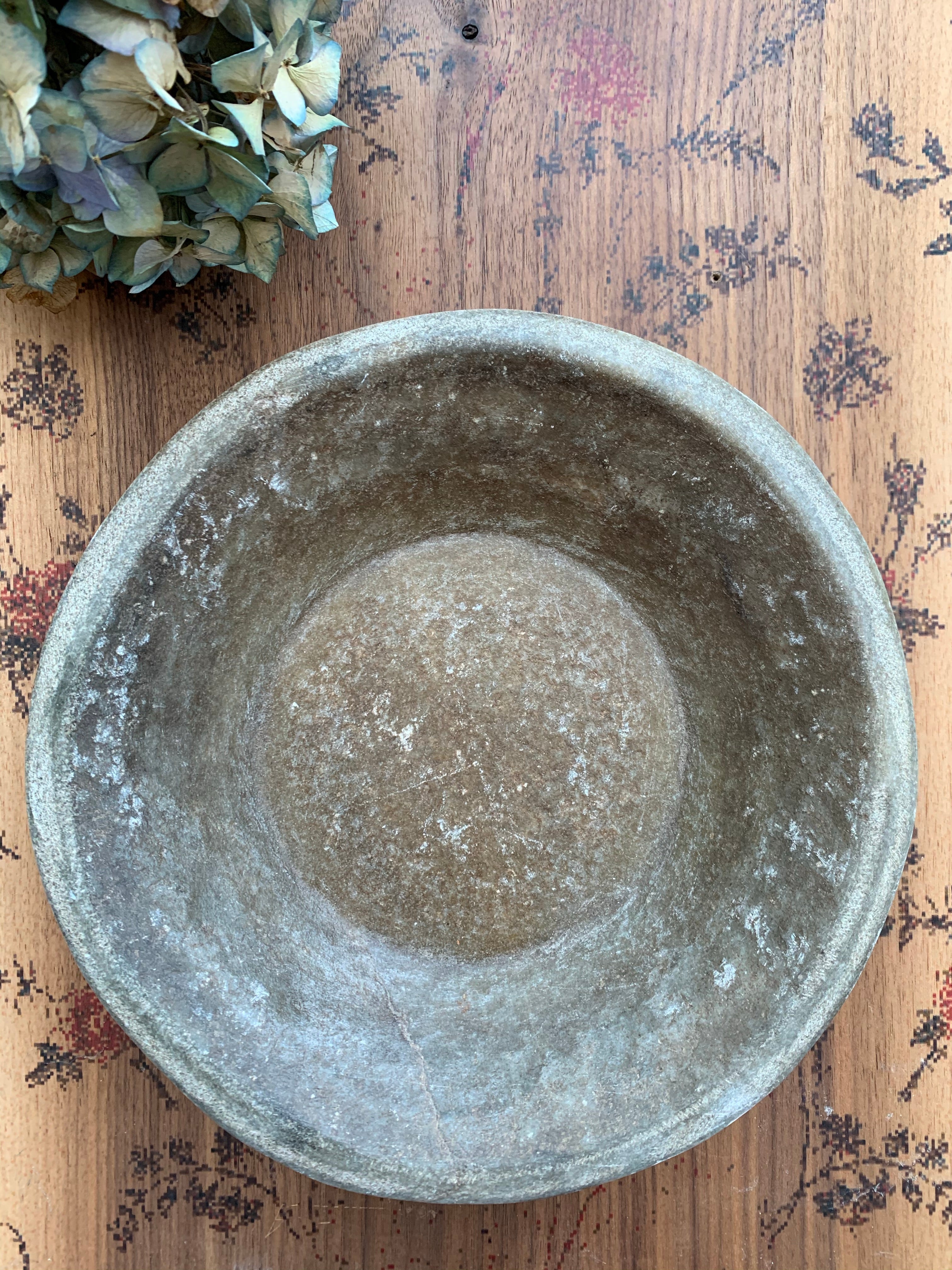 Antique Marble Stone Bowl