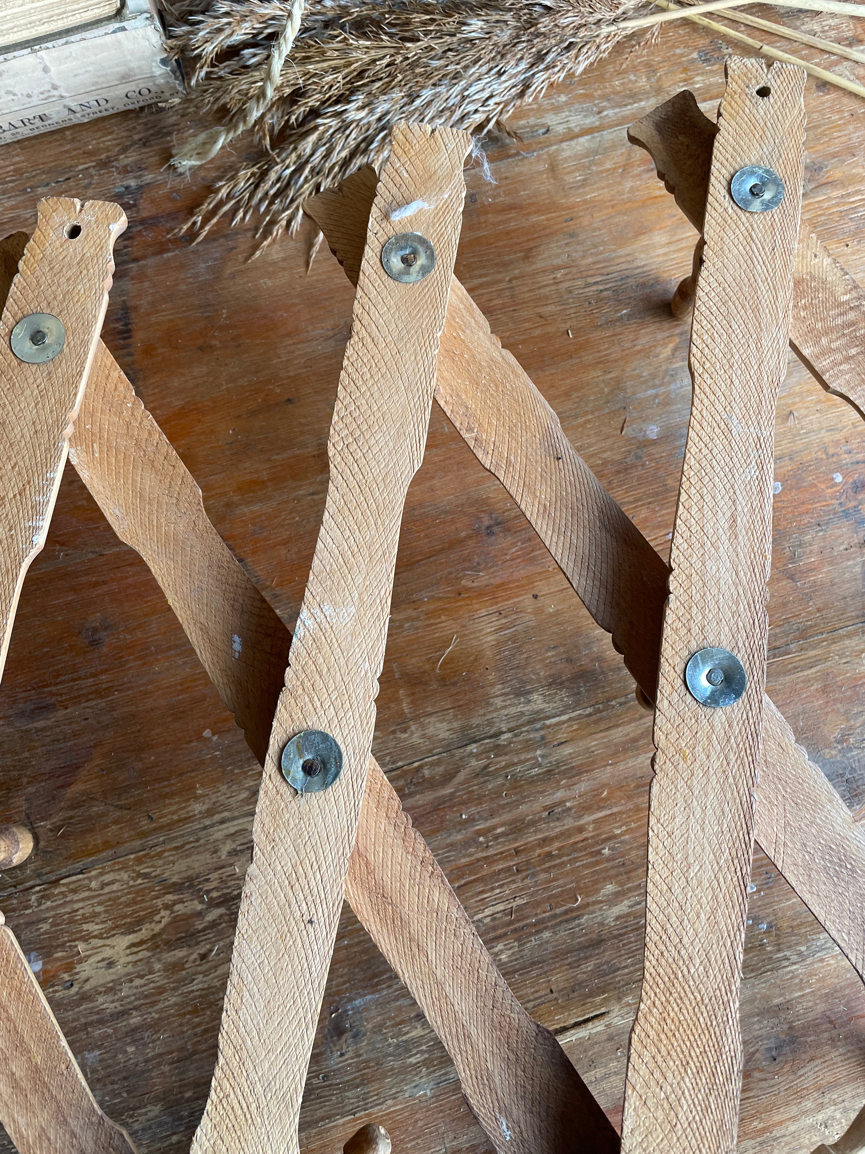 1930s Accordion Bamboo Coat & Hat Rack
