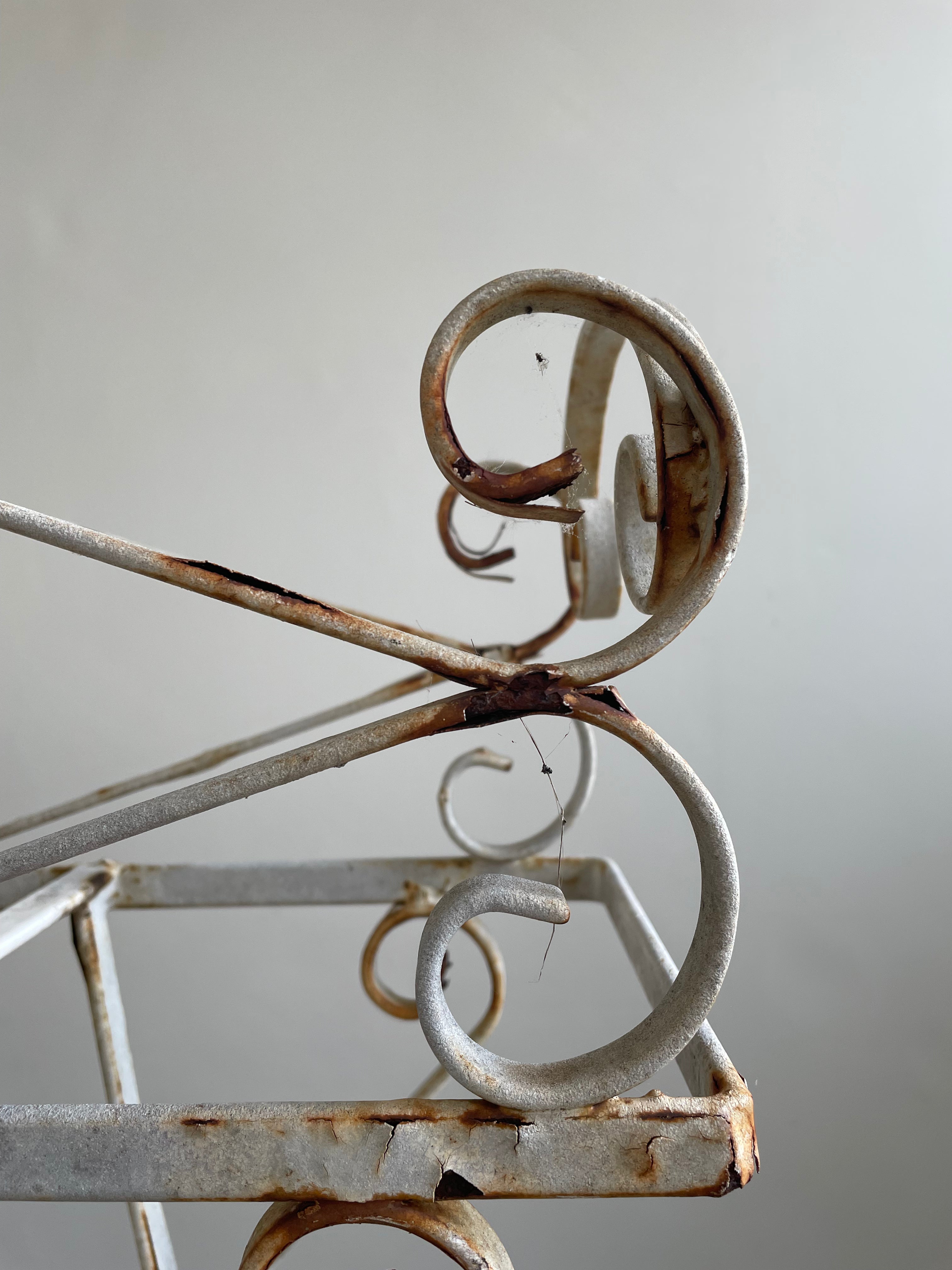 Long Wrought Iron Plant Stand