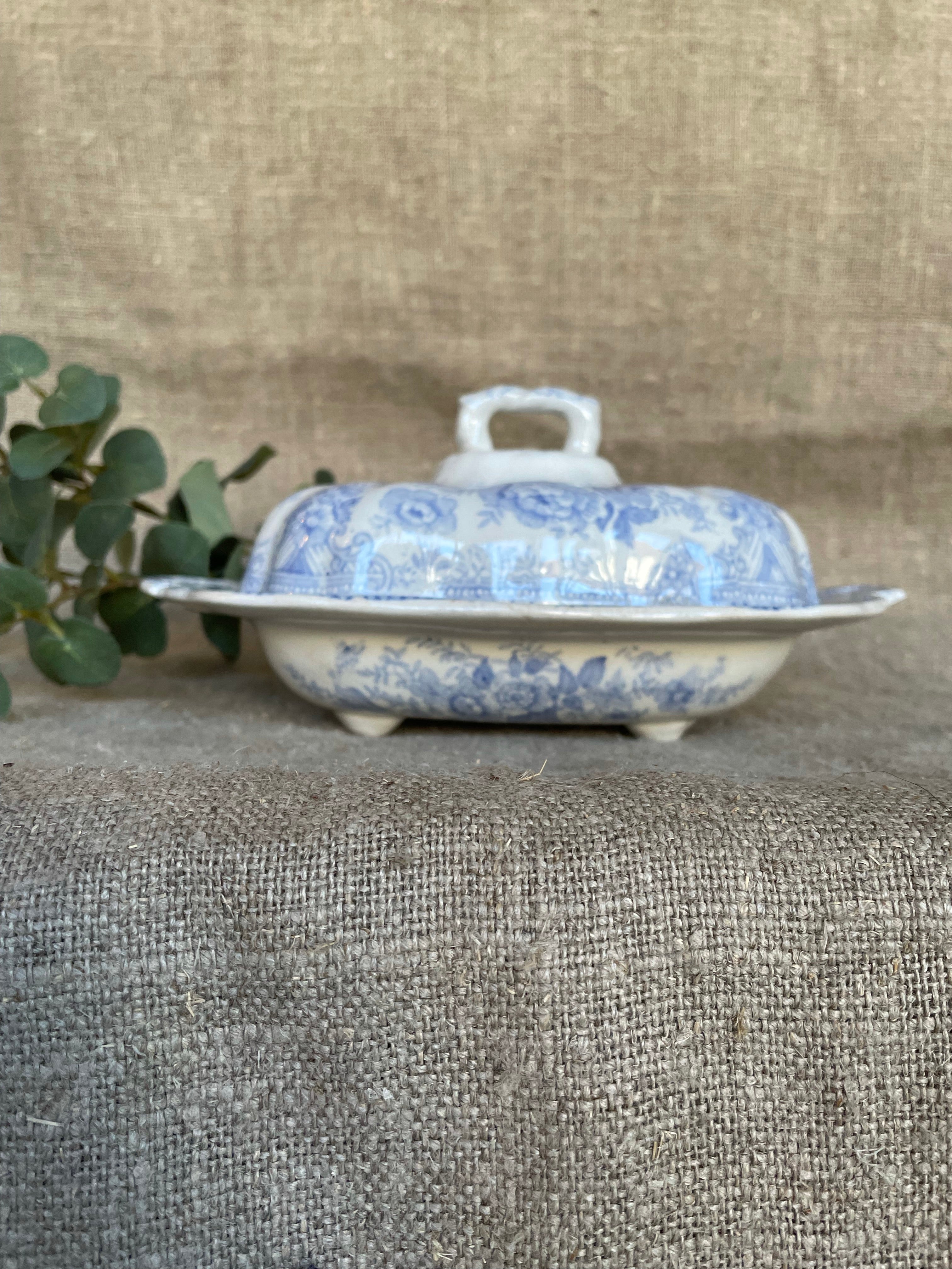 Small English Transferware Soupiere