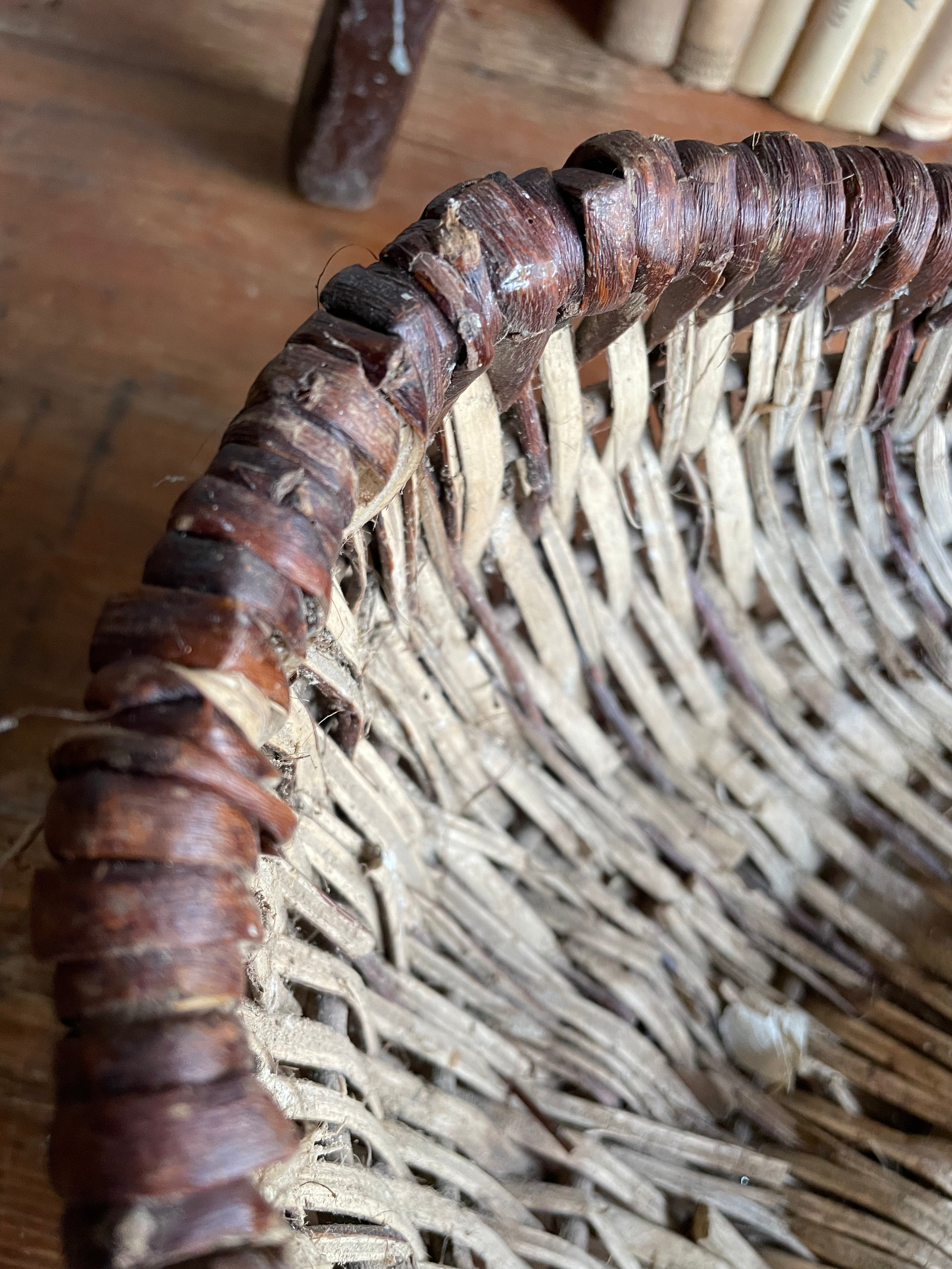 French Vintage Wicker Basket